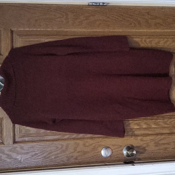 Express, cowl neck sweater dress, M, burgundy - Picture 4 of 7